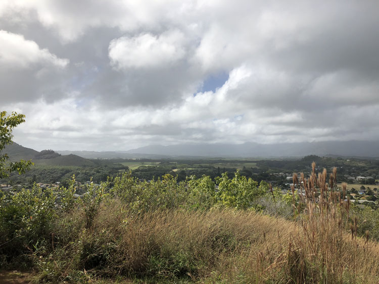 The vista from the Nounou Trail