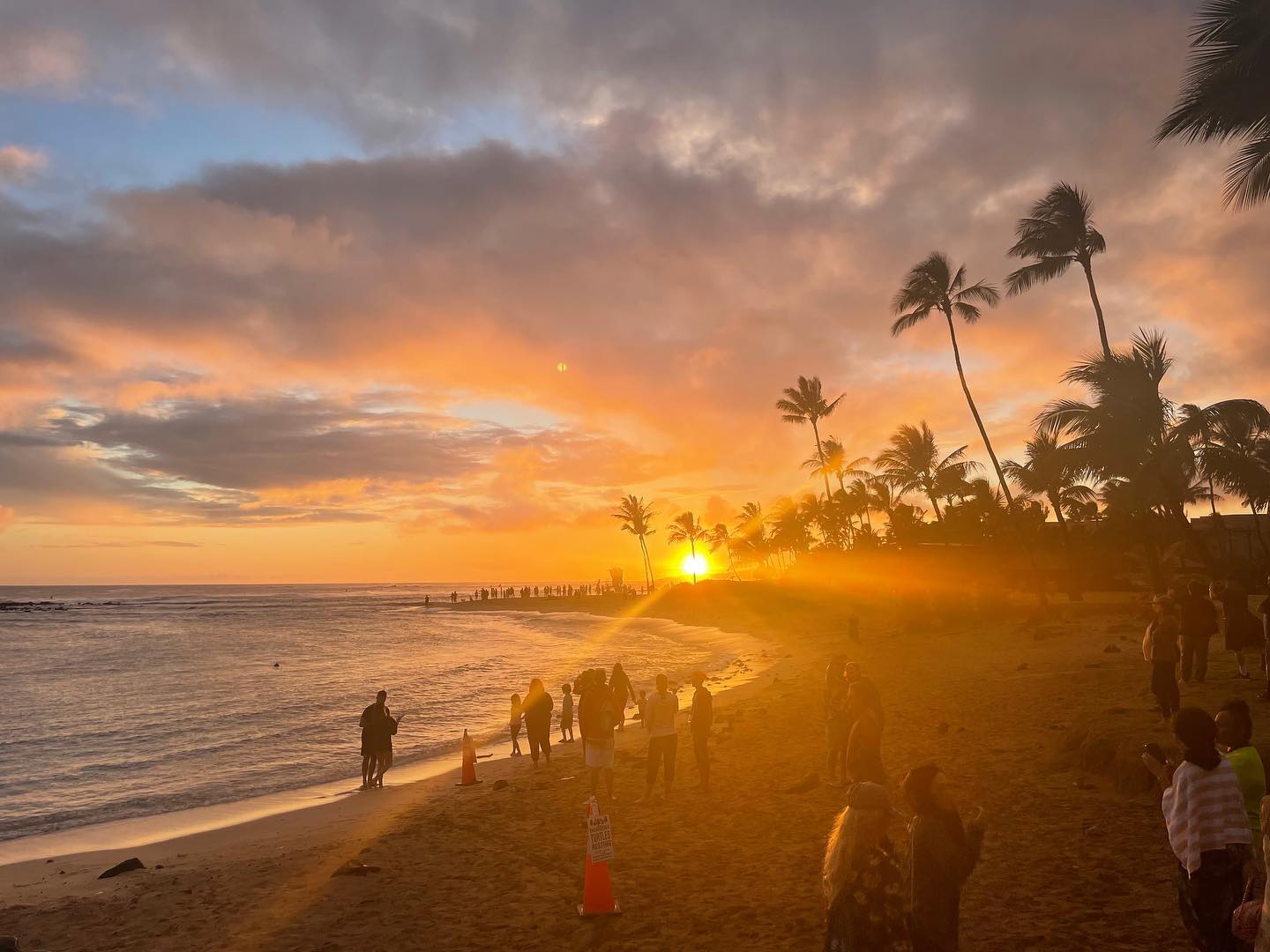 Awesome sunset from Poipu Beach