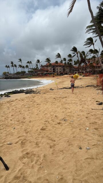 #poipubeach #kauai #hurricanelowell